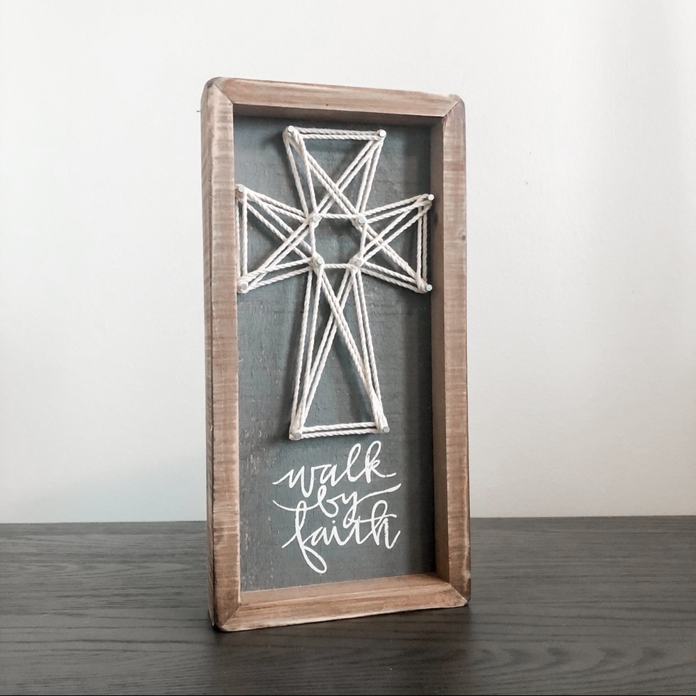 Christian Walk By Faith Home Sign
